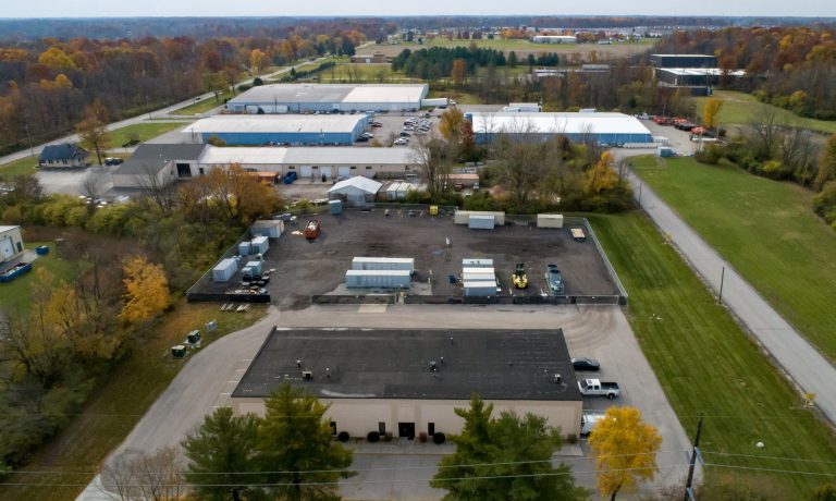 A view of the TRS warehouse in Indianapolis from above.