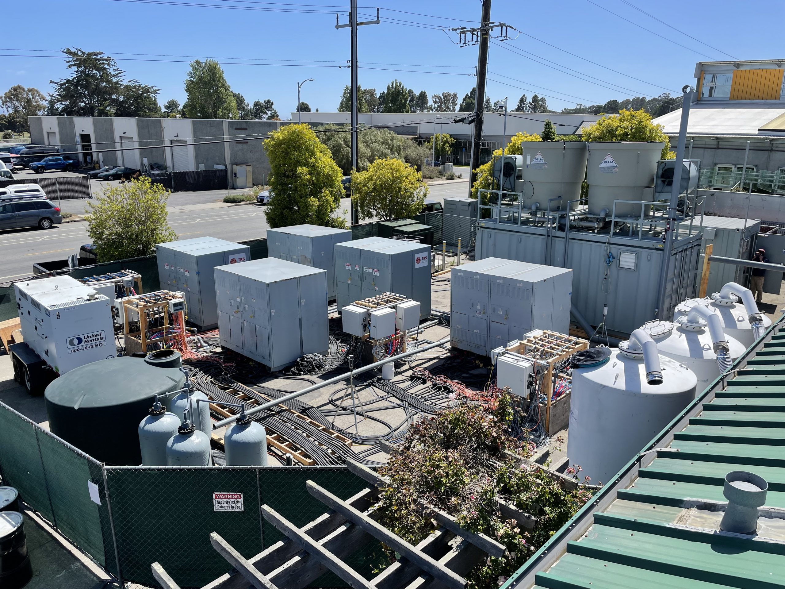 Electrical resistance heating of PCE under an occupied building.