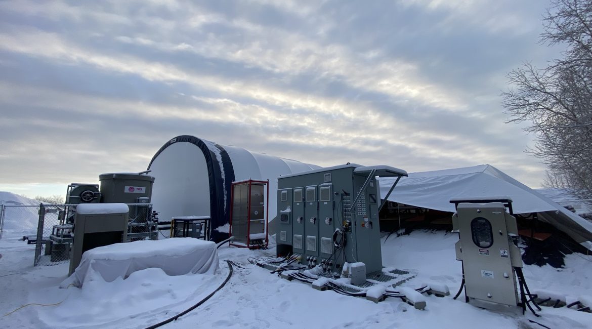 Treating PFAS-impacted soil at Eielson AFB in Alaska.