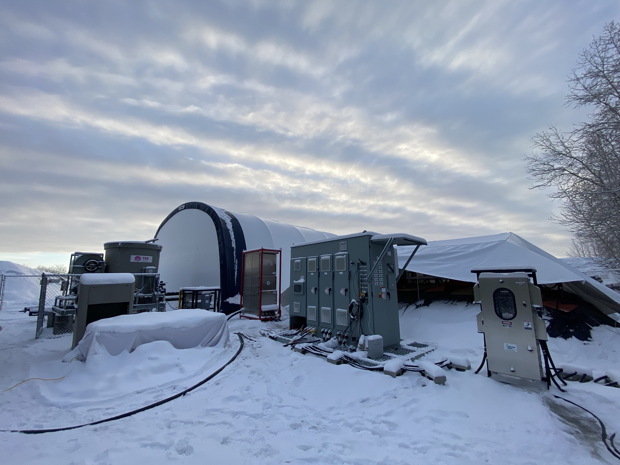 Treating PFAS-impacted soil at Eielson AFB in Alaska.