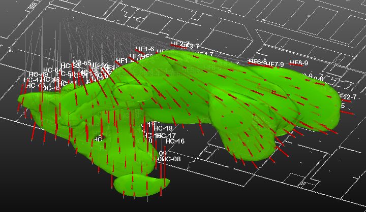 TRS used DeviFlex, a continuous, non-magnetic instrument, to evaluate deflections during angled drilling on site.