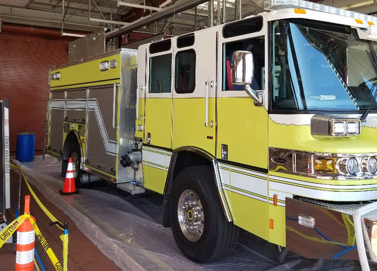 AFFF Cleanout of Major West Coast Airport Firefighting Vehicles, resources